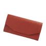 Custom Sffiano Long Vegan Leather Wallet Women Envelope Clutch Bags Wallets