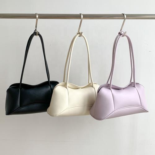Custom logo soft PU leather shoulder bags fashion large capacity casual female handbag fashion big hand bags ladies