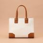 2021 Stylish Canvas Lady Tote Bag Casual Creative Contrast color Crossbody Bag  Custom PU Leather Handbag