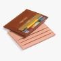 leather id card holder RFID blocking customized logo men card holder wallet