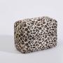 High Quality Custom Printing Self-adhesive Portable Travel Bag Leopard Printed Cosmetic Bag