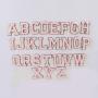 Self Adhesive Felt Glitter A-Z Chenile Letter Patches Sticker Slim Patches Custom Embroidery Full Set Alphabet Chenille Patch