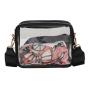 Fashion Custom Shoulder Strap Clear Crossbody Bag Transparent PVC Women Bag Custom Ita Bag