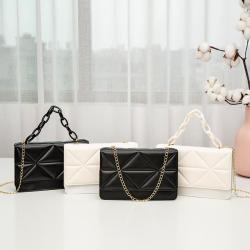 Women Bags 2024 new Ladies Korean style cosmetic chain women's shoulder bags pu fashion embroidery women's messenger bags