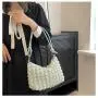 ZF237 New Women's Underarm Bag Korean Fashion Shoulder Bag Zipper Soft Handbag Small Fresh Bubble Bag