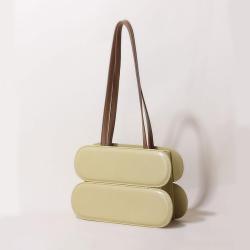 2024 Custom Low MOQ Special-shape Leather Shoulder Underarm Bag For Fashion Ladies