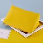 Gelory Wholesale Big Capacity Cosmetic Toiletries Pouch Soft Men Women Travel Leather Toiletry Wash Bag