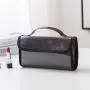 Travel Folding Hanging Personal Toiletry Cosmetic Organizer Bag Portable PVC Waterproof Wash Toilet Bag Women
