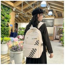 ZR775 New Fashion Schoolbag Unisex Waterproof Backpack Nylon Custom Logo Travel Student Zipper High School Schoolbag Laptop Bag