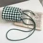 2024 new simple cell phone bag ladies plaid pattern crossbody female fashion small purse