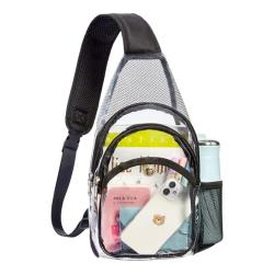 Personalized Leisure Casual Chest Bags Summer Travel Sports Gym Beach Clear Waterproof Crossbody Sling Bag