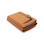 Custom Leather Mens Wallet Pop Up Card Holder Metal Aluminum Wallets Rfid Blocking Card