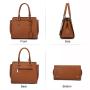 Lovevook 2022 Brand designer Faux Leather Purses for Women Fashion Handbags Ladies Top Handle Satchel Shoulder Tote Bags