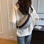 Casual Chest Bag 2024 Summer New Women Waist Bag Fashion Custom Logo Canvas Messenger Bag