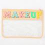 RTS PVC Material Makeup Bag Cosmetic Fashion Style Clear Flat Pouch Clear Pvc Makeup Pouch Transparent bag