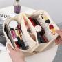 New Arrival support Logo customization Big Capacity Waterproof Travel Toiletry Pouch Soft PU Cosmetic Bags For Women