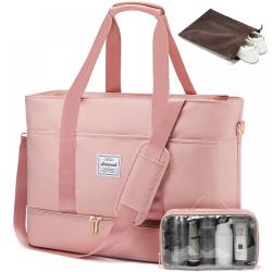 LOVEVOOK New 3 in 1 Custom Logo Pink Travelling Weekender Overnight Holdall Duffle Luggage Travel Bags For Luxury Men Women
