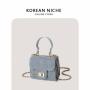 Wholesale Denim Material Zipper Mini Handbag Small Capacity One shoulder Crossbody Portable Bags Women Shoulder