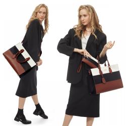 LOVEVOOK Fashion 15.6in Leather Laptop Bag for Work Tote Waterproof high quality Travel Computer bag Purse and Handbag for women