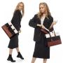 LOVEVOOK Fashion 15.6in Leather Laptop Bag for Work Tote Waterproof high quality Travel Computer bag Purse and Handbag for women