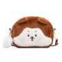 custom animal shape Cartoon cute little squirrel plush bag furry girl doll doll bag shoulder crossbody bag