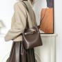 Wholesale Designer Cowhide Leather The Bucket Bags Ladies Vintage Shoulder Woman Crossbody Bags Custom For Women 2024 Supplier