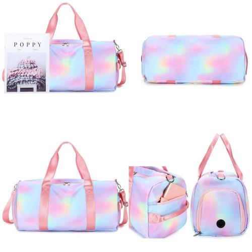 Gelory Sports Gym Bag Sport Gym Bag Women Travel with Shoe Compartment Wet Pocket Sports Duffels Gym Bag Outdoor Totes
