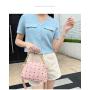 Gelory Wholesale Custom Logo Thick Chain PU Leather Sling Shoulder Crossbody Bags for Women