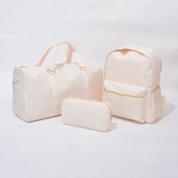 Low MOQ Stock Nylon Eco Friendly Durable Women Men Nylon Backpack Cosmetic Bags&Cases Luggage Travel Bags