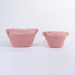 Keymay Bag Manufacturer Wholesale Custom Logo Sherpa Belt Bags Cell Phone Waist Bag Soft Teddy Crossbody Pink Fanny Pack
