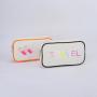 Keymay Wholesale Canvas Makeup Bag With Zipper Portable Toiletry Pouch Girls Zipper Cosmetic Bag Canvas