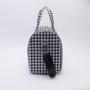 Keymay Custom Large waterproof Houndstooth Black Pink Gym Tote Bag Weekender Overnight Bags Duffle Bags for Men