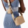 Custom Luxury Vegan Leather Womens Crossbody Bags Custom Print Logo Womens Camera Bag With Pouch Fashion Classic Crossbody Purse