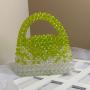 transparent Acrylic Gradient Beaded Bags Wholesale Custom Color Ladies Design Party Summer Beach Purses and Handbags  2024