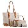 Fashion Women Tote Bag Trendy Single Shoulder bags Diagonal Span Set Bag Large Capacity Four Piece Handbags 4 in 1 Wholesale