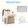 LOVEVOOK OEM Multifunction Waterproof Travel Baby Diaper Tote Bag with Changing Pad Pacifier Case Fashion Travel Mommy Backpack