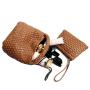 Custom Handmade Weave Vegan Leather Purses Handbags For Women Ladies Luxury Tote Bags