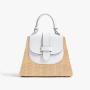 2023 New Arrival Hot Selling Woven Straw Bags Vegan Leather Customized Logo Women Handbags