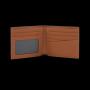 Bi-fold RFID leather men wallet customized with logo men's wallet real leather