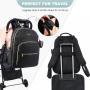 LOVEVOOK wholesale 2022 New Designer Luxury Waterproof Quilted Mommy Bags with USB custom Baby Diaper Bag women travel Backpacks