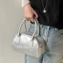 2024 Spring Korean Style Handbags High quality PU leather shoulder bag Beautiful plain simple bag for women