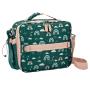 Double Insulated Water-Resistant Fabric Interior & Exterior Zippered Pockets Children Kids Lunch Bag Box