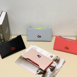High quality Women Leather Wallet Custom Logo Ladies Clutch Wallets Women Zipper Wallet