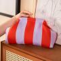 Hot selling women's striped woven versatile cloud beach bag
