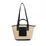 2024 Single Shoulder Women Holiday Beach Straw Tote Bag Portable Vegetable Basket Fashion Large Capacity Woven Bag