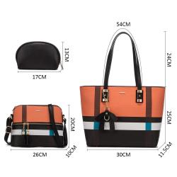 2022 custom Boutiques dropshipping custom ladies bags shoulder bags wallet 3 pcs women handbags sets large women's tote bags