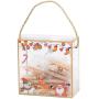 HR534 Christmas Decorations Creative Box Bag PET Gifts Children Present Handbag Christmas Snow Tree Man Elk Cookie Storage Bag
