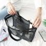 Gelory Factory Wholesale Mesh Shower Bag Portable Lightweight Hanging Toiletry Organizer Beach Tote Bag