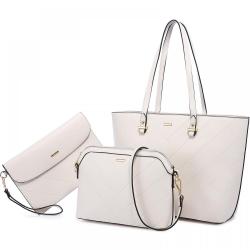 LOVEVOOK wholesale 2022 Soft PU Leather Hand Bag 3pcs Luxury Casual Purses and Handbags sets for Ladies women Tote Bags
