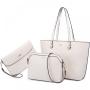 LOVEVOOK wholesale 2022 Soft PU Leather Hand Bag 3pcs Luxury Casual Purses and Handbags sets for Ladies women Tote Bags